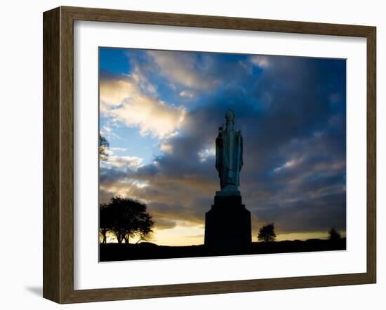 Sculpture of St Patrick, Tara, County Meath, Ireland-null-Framed Photographic Print