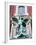 Sculpture of the Archangel Michael Defeating Satan, St Michael's Church, Hamburg, Germany-Miva Stock-Framed Premium Photographic Print