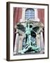 Sculpture of the Archangel Michael Defeating Satan, St Michael's Church, Hamburg, Germany-Miva Stock-Framed Premium Photographic Print