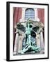 Sculpture of the Archangel Michael Defeating Satan, St Michael's Church, Hamburg, Germany-Miva Stock-Framed Premium Photographic Print