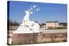 Sculpture of the Deer, Schloss Schwetzingen Palace, Palace Gardens-Markus Lange-Stretched Canvas