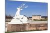 Sculpture of the Deer, Schloss Schwetzingen Palace, Palace Gardens-Markus Lange-Mounted Photographic Print