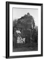 Sculpture of the Fall of Iwo Jima-null-Framed Photographic Print