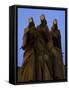 Sculpture of the Feast of the Three Musicians, National Drama Theatre, Vilnius, Lithuania-Gavin Hellier-Framed Stretched Canvas