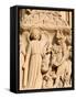 Sculpture of the Last Judgment, Notre Dame De Paris Cathedral, Paris, France, Europe-Godong-Framed Stretched Canvas