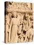 Sculpture of the Last Judgment, Notre Dame De Paris Cathedral, Paris, France, Europe-Godong-Stretched Canvas