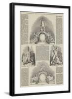 Sculpture of the New Front of Buckingham Palace-null-Framed Giclee Print