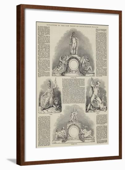 Sculpture of the New Front of Buckingham Palace-null-Framed Giclee Print