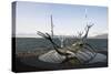 Sculpture of the Sun Voyager, the Harbour, Reykjavik, Iceland, Polar Regions-Ethel Davies-Stretched Canvas