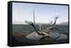 Sculpture of the Sun Voyager, the Harbour, Reykjavik, Iceland, Polar Regions-Ethel Davies-Framed Stretched Canvas