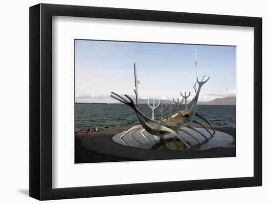 Sculpture of the Sun Voyager, the Harbour, Reykjavik, Iceland, Polar Regions-Ethel Davies-Framed Photographic Print