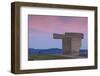 Sculpture on a hill, Elogio Del Horizonte, Cimadevilla, Gijon, Asturias Province, Spain-null-Framed Photographic Print