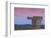 Sculpture on a hill, Elogio Del Horizonte, Cimadevilla, Gijon, Asturias Province, Spain-null-Framed Photographic Print