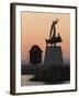 Sculpture on a Rock in the Harbour, Nesebar, Black Sea Coast, Bulgaria-Gavin Hellier-Framed Photographic Print