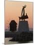 Sculpture on a Rock in the Harbour, Nesebar, Black Sea Coast, Bulgaria-Gavin Hellier-Mounted Photographic Print