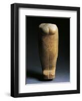Sculpture Representing a Nude Female Figure, Circa 3300-2900 B.C., Yellow Alabaster-null-Framed Giclee Print