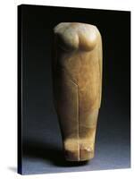 Sculpture Representing a Nude Female Figure, Circa 3300-2900 B.C., Yellow Alabaster-null-Stretched Canvas