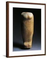 Sculpture Representing a Nude Female Figure, Circa 3300-2900 B.C., Yellow Alabaster-null-Framed Giclee Print