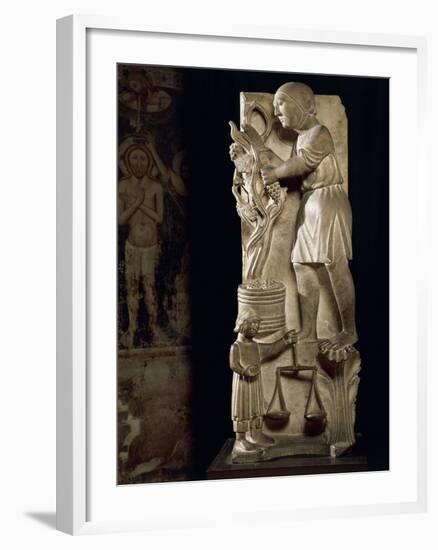 Sculpture Representing Month of September-Benedetto Antelami-Framed Giclee Print