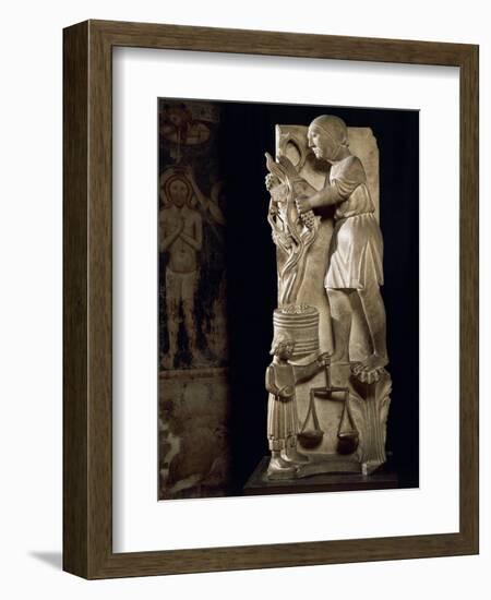 Sculpture Representing Month of September-Benedetto Antelami-Framed Giclee Print