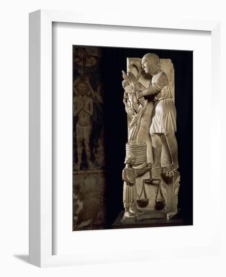 Sculpture Representing Month of September-Benedetto Antelami-Framed Giclee Print