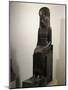 Sculpture Representing the Goddess Sekhmet Seated on Throne-null-Mounted Giclee Print