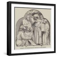 Sculpture, St Augustine Preaching Christianity to King Ethelbert-null-Framed Giclee Print