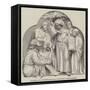 Sculpture, St Augustine Preaching Christianity to King Ethelbert-null-Framed Stretched Canvas