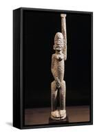 Sculpture with Arm Raised to Pray for Rain-null-Framed Stretched Canvas