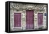 Sculptured Facade In Le Marais-Cora Niele-Framed Stretched Canvas