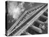 Sculptured Frieze of the US Supreme Court Building Emblazoned with Equal Justice under Law-Margaret Bourke-White-Stretched Canvas