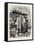 Sculptured Pillar from the Temple of Karnak, Egypt, 1879-null-Framed Stretched Canvas