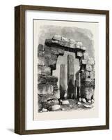 Sculptured Pillar from the Temple of Karnak, Egypt, 1879-null-Framed Giclee Print