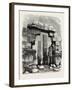 Sculptured Pillar from the Temple of Karnak, Egypt, 1879-null-Framed Giclee Print