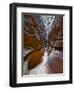 Sculptured sandstone formations in Little Wild Horse Canyon, San Rafael Swell, Utah, USA-Charles Crust-Framed Photographic Print