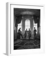 Sculptures by Elie Nadelman Standing Around the Parlor of the Deceased Artist's Home-W^ Eugene Smith-Framed Photographic Print