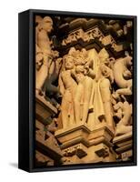 Sculptures, Devi Jagadambi Temple, Western Group, Khajuraho, Madhya Pradesh State, India-Richard Ashworth-Framed Stretched Canvas