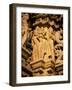 Sculptures, Devi Jagadambi Temple, Western Group, Khajuraho, Madhya Pradesh State, India-Richard Ashworth-Framed Photographic Print