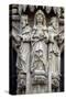 Sculptures from Brabantine Gothic Style, St Michael and St Gudula Cathedral, Brussels, Belgium-null-Stretched Canvas