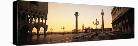 Sculptures in Front of a Building, St. Mark's Square, Venice, Italy-null-Stretched Canvas