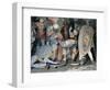 Sculptures of Soldiers, Detail from Crucifixion-Gaudenzio Ferrari-Framed Giclee Print