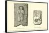 Sculptures of the Period of the Incas-Édouard Riou-Framed Stretched Canvas