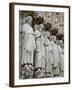 Sculptures on Notre-Dame, Paris, France-Lisa S. Engelbrecht-Framed Premium Photographic Print