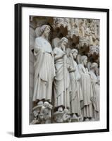 Sculptures on Notre-Dame, Paris, France-Lisa S. Engelbrecht-Framed Photographic Print