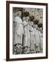 Sculptures on Notre-Dame, Paris, France-Lisa S. Engelbrecht-Framed Photographic Print