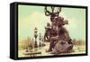 Sculptures On Pont Alexandre III-Cora Niele-Framed Stretched Canvas