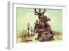 Sculptures On Pont Alexandre III-Cora Niele-Framed Giclee Print