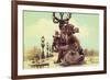 Sculptures On Pont Alexandre III-Cora Niele-Framed Giclee Print