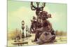 Sculptures On Pont Alexandre III-Cora Niele-Mounted Giclee Print