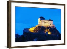 Scuol Castle (Schloss Tarasp), Scuol-Tarasp, Graubunden, Swiss Alps, Switzerland, Europe-Christian Kober-Framed Photographic Print